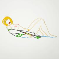 Tom Wesselmann MONICA Steel Drawing Edition, Nude - Sold for $20,480 on 10-26-2024 (Lot 15).jpg